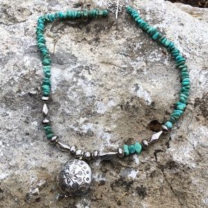 Turquoise and Sterling Silver Necklace